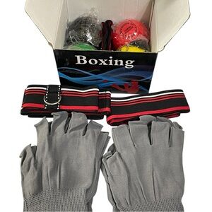 Premium Gray Boxing Gloves Set‎